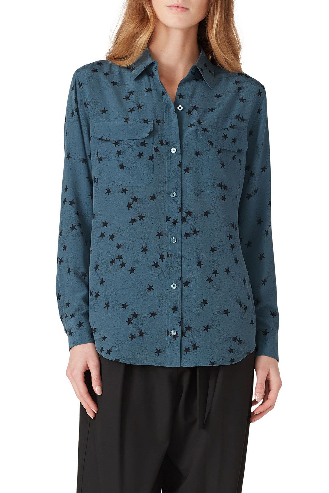 Signature Stars Button Down by Equipment 1