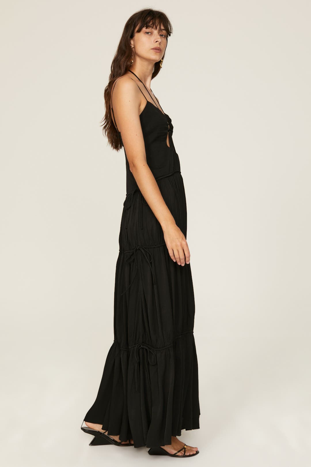 Black Lina Teardrop Maxi by SIMKHAI | Rent the Runway
