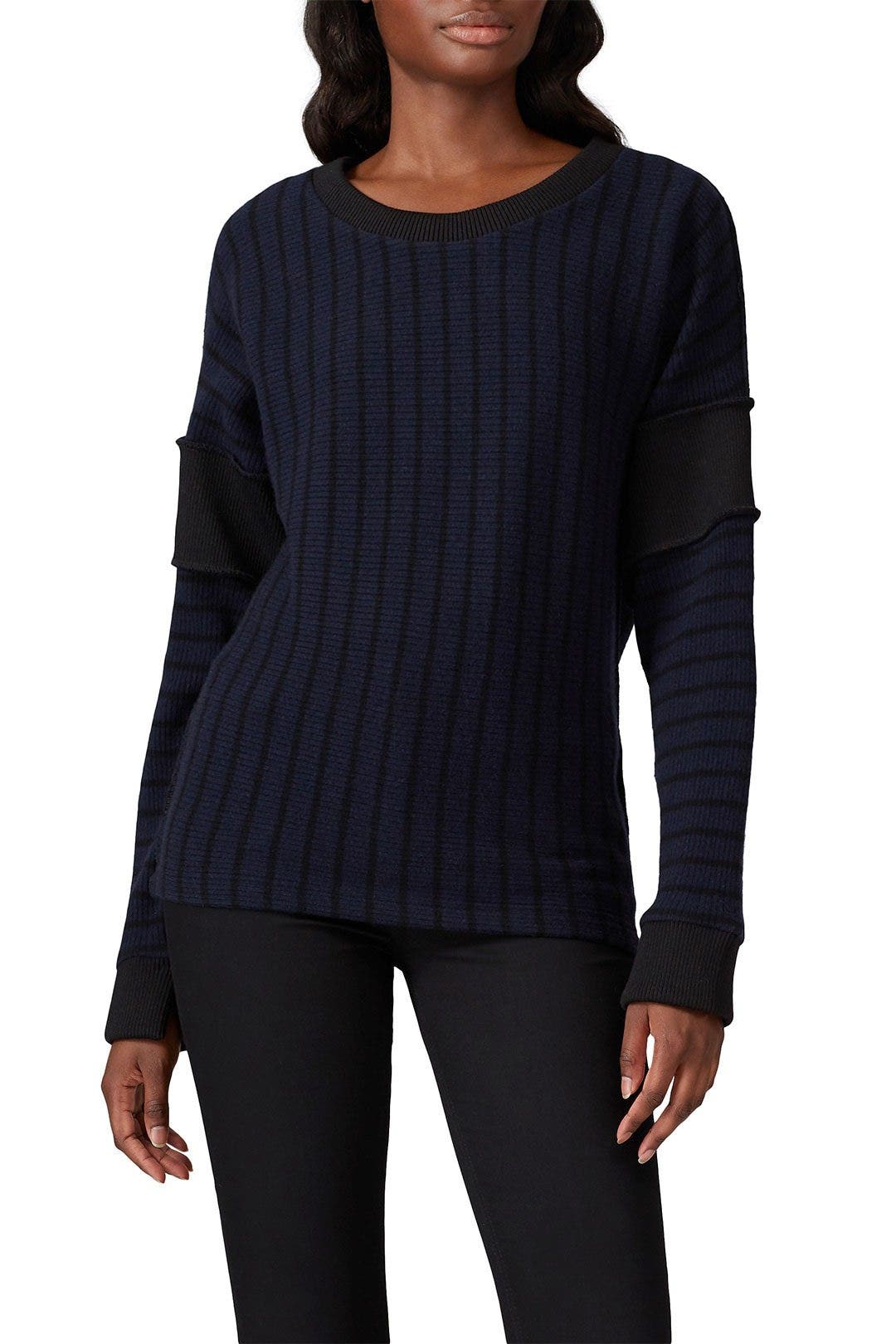 Navy Striped Sweater by MM6 Maison Margiela 1