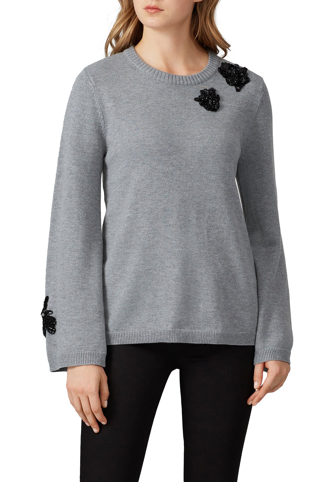 Grey Embellished Sweater by Prabal Gurung x RTR 1