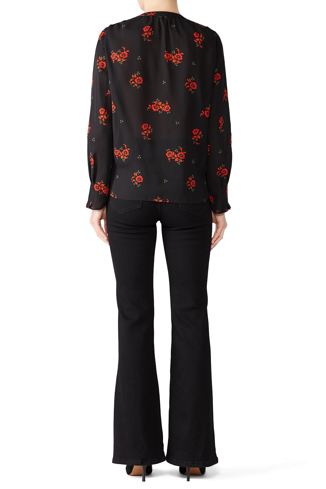 Floral Faux Wrap Top by Scotch & Soda 1