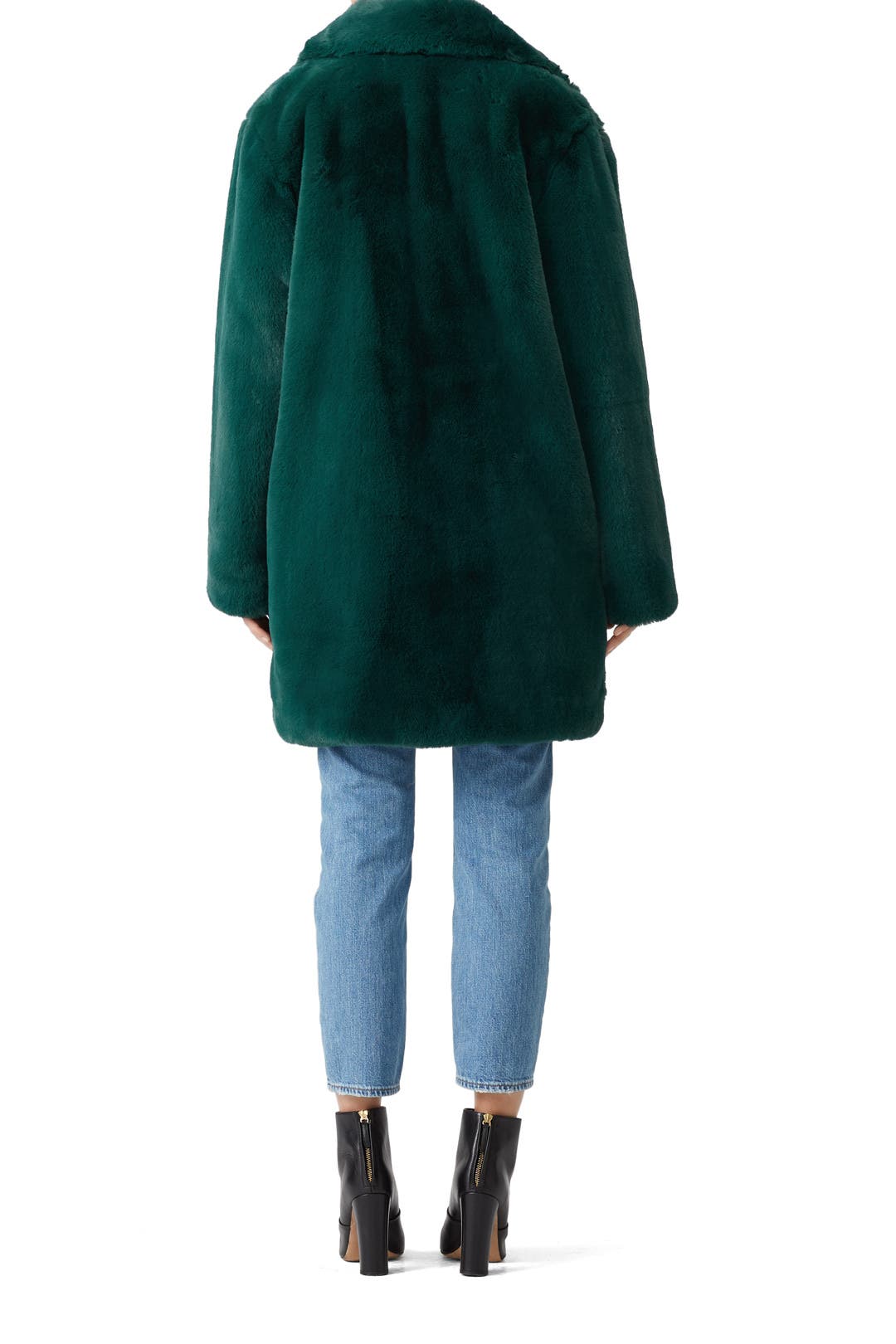 Emerald Dreaming Faux Fur Coat by somedays lovin | Rent the Runway