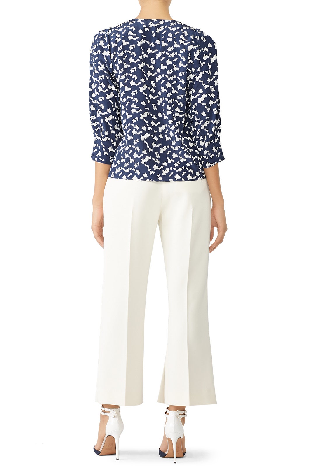 Navy Spots Rena Top by Tanya Taylor 2