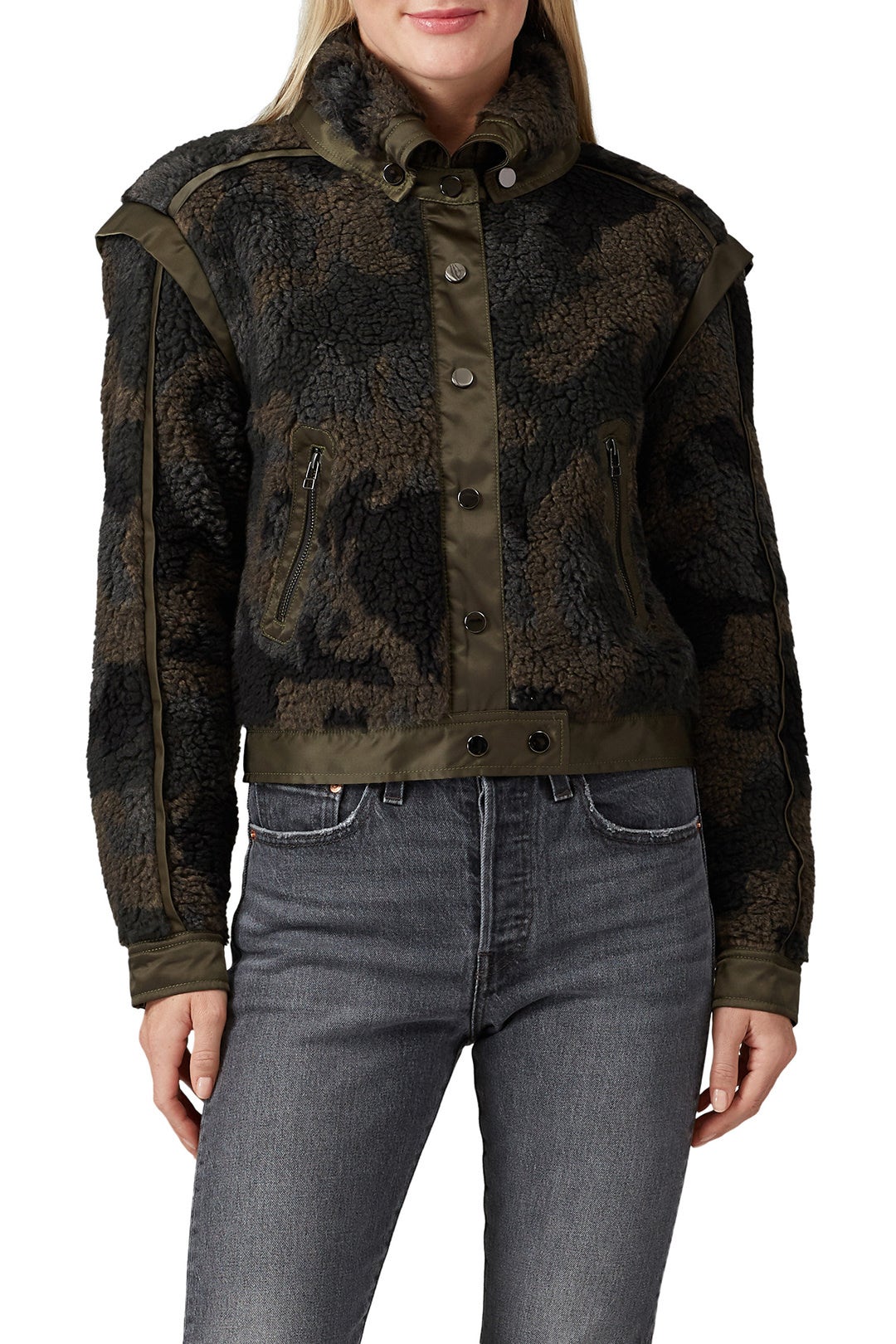 Faux Sherpa Anita Jacket by Veronica Beard 1