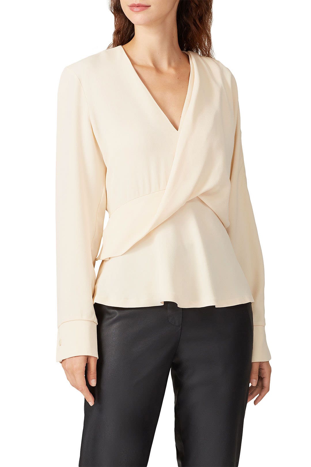 White Draped Top by Atlein 1