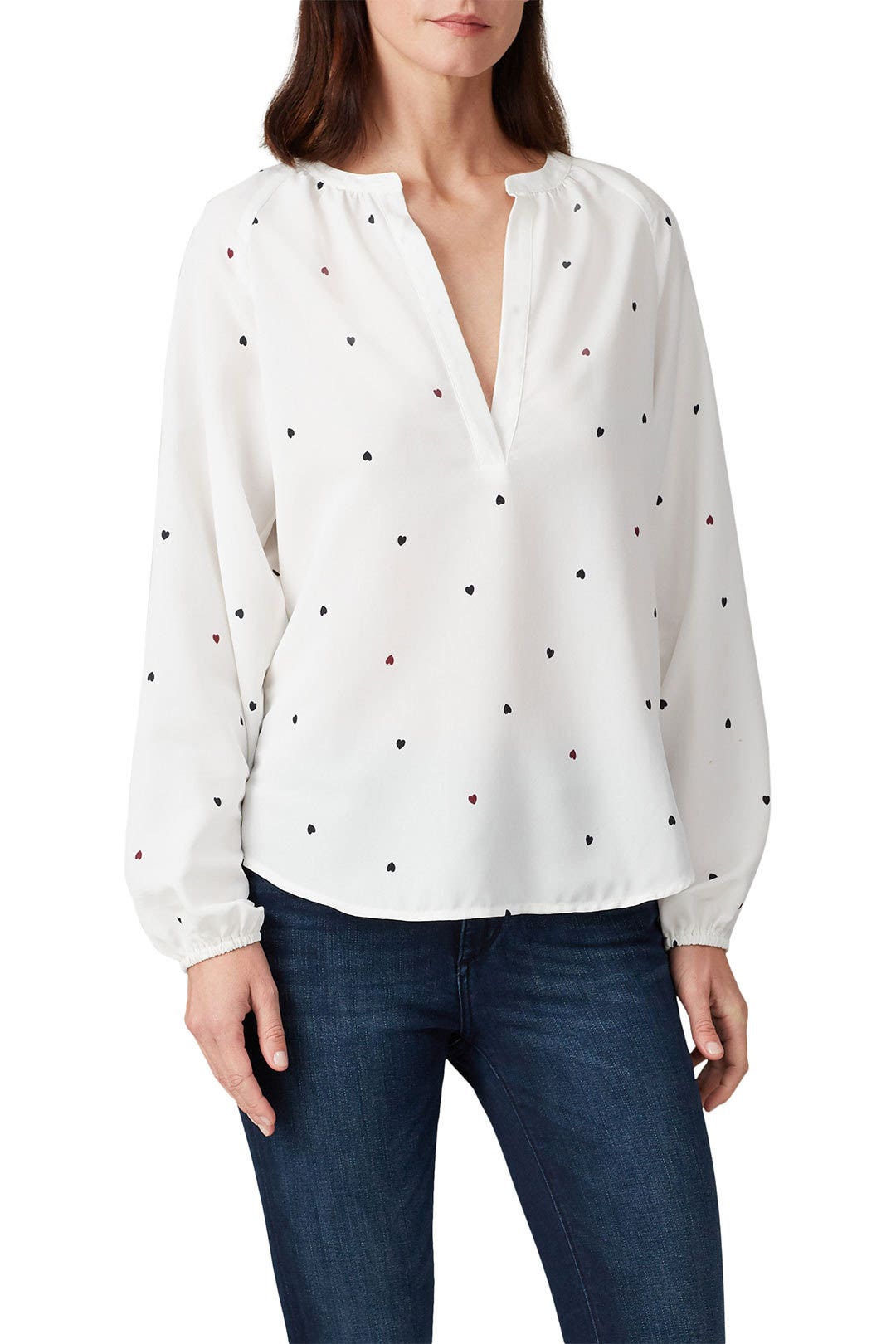 Julius V-Neck Blouse by B Collection by Bobeau 1