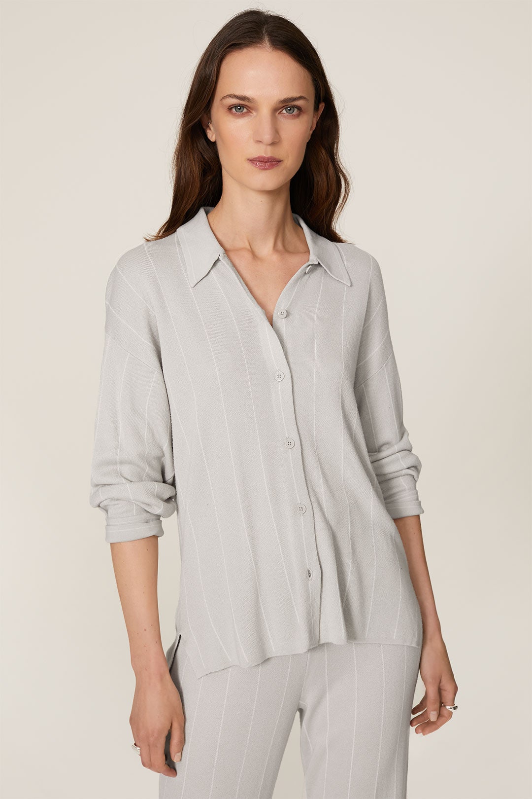 Grey Unstructured Button Down by Club Monaco 2