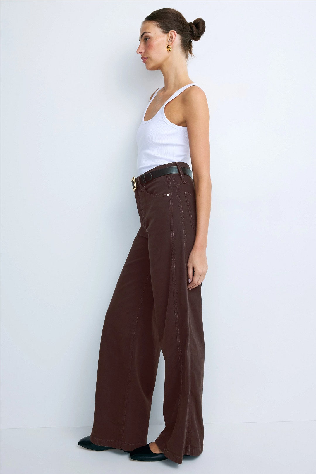 James High Rise Wide Leg Jeans by Hudson 1