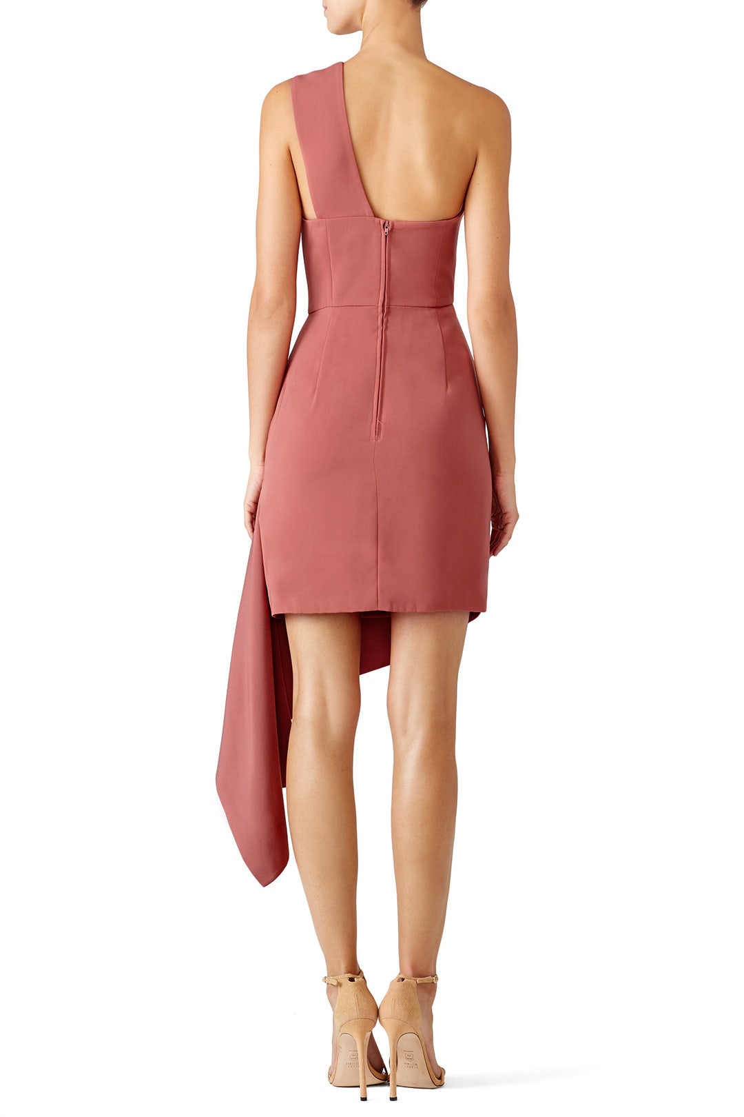 Pink Asymmetrical Hem Sheath by Keepsake 2