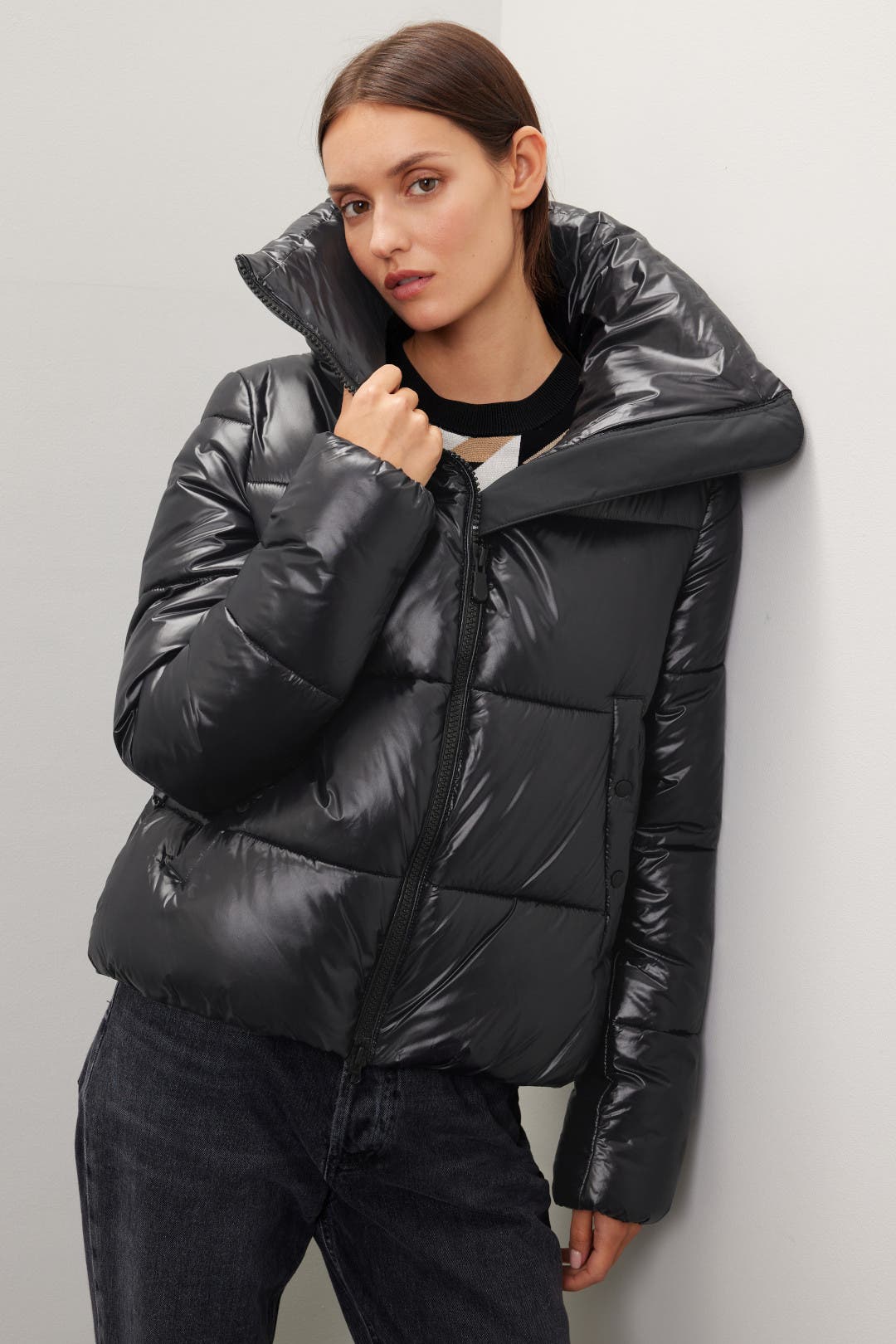 Black Isla Puffer Jacket by Save the Duck | Rent the Runway