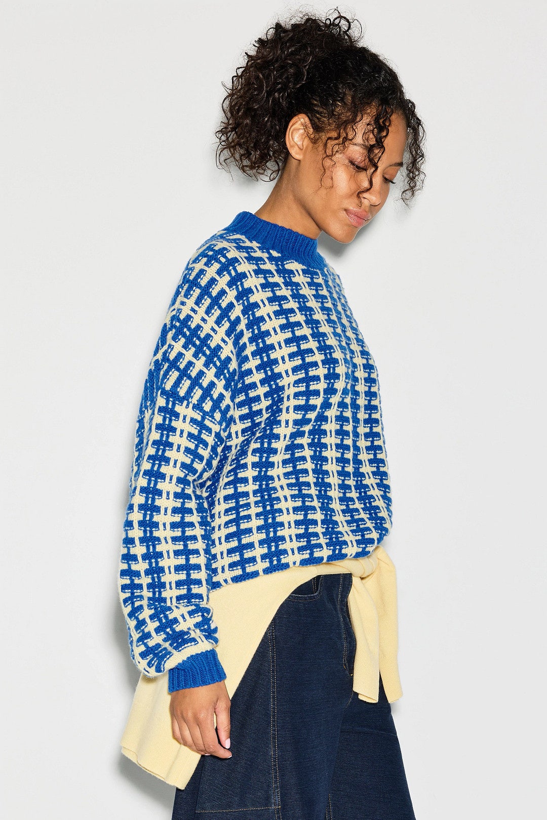 Blue Back to School Sweater by Stella Nova 1