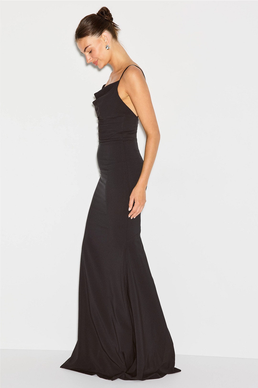 Eliana Cowl Neck Gown by Dress The Population 1