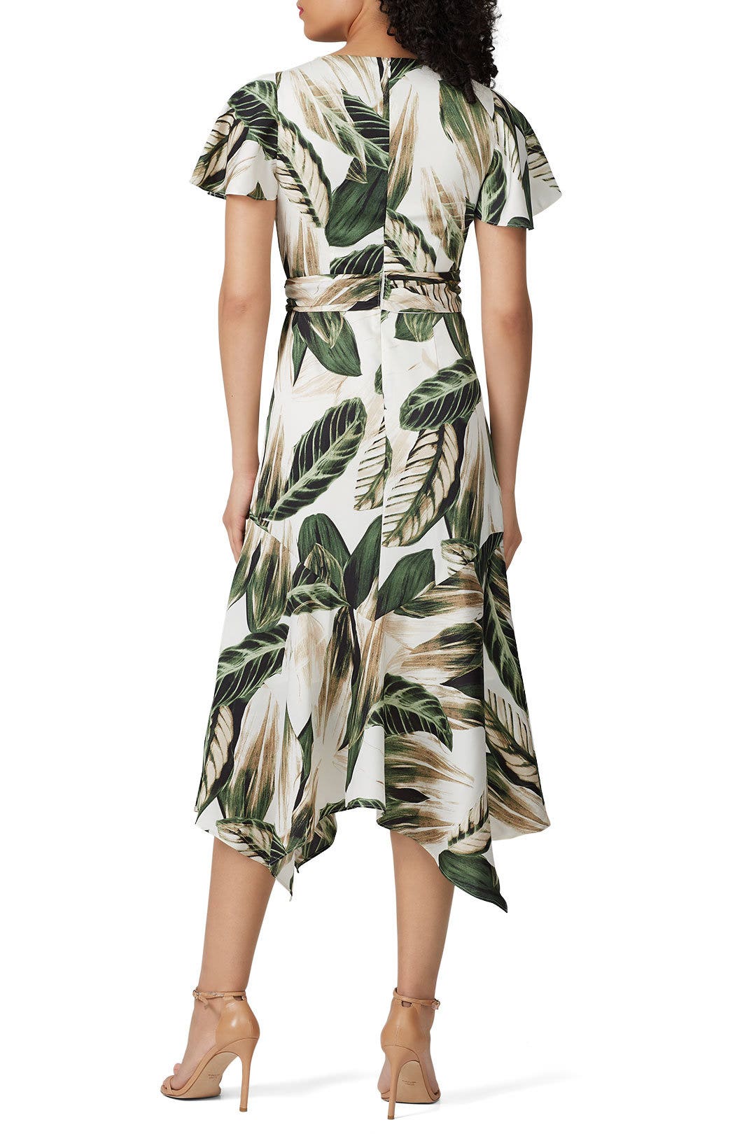 Palm Printed Tie Back Dress by Great Jones 1