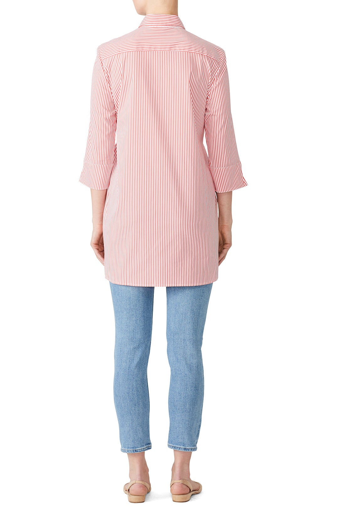 Red Dora Maternity Shirt by Isabella Oliver 1