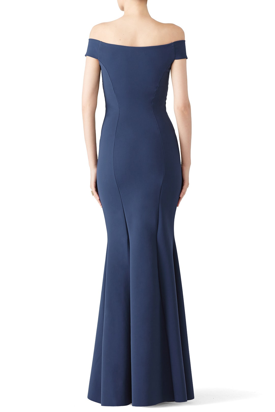 Blue Artico Tessie Gown by Chiara Boni La Petite Robe 1