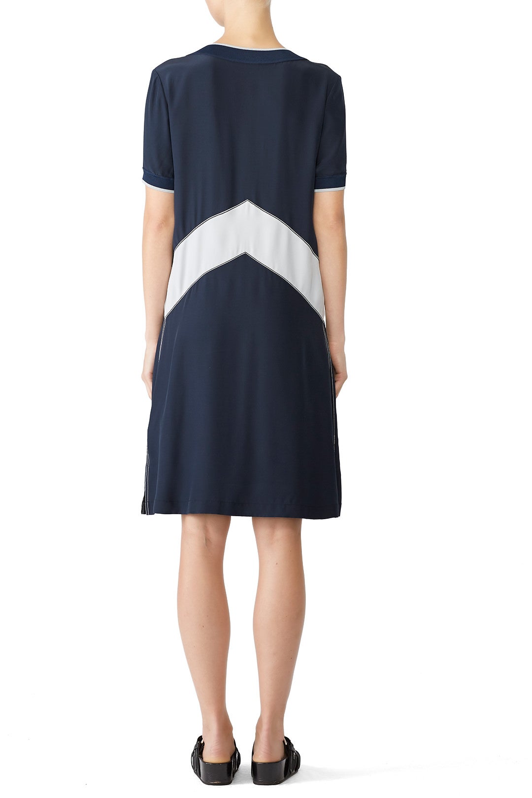 Hannah Chevron Silk Dress by rag & bone 2
