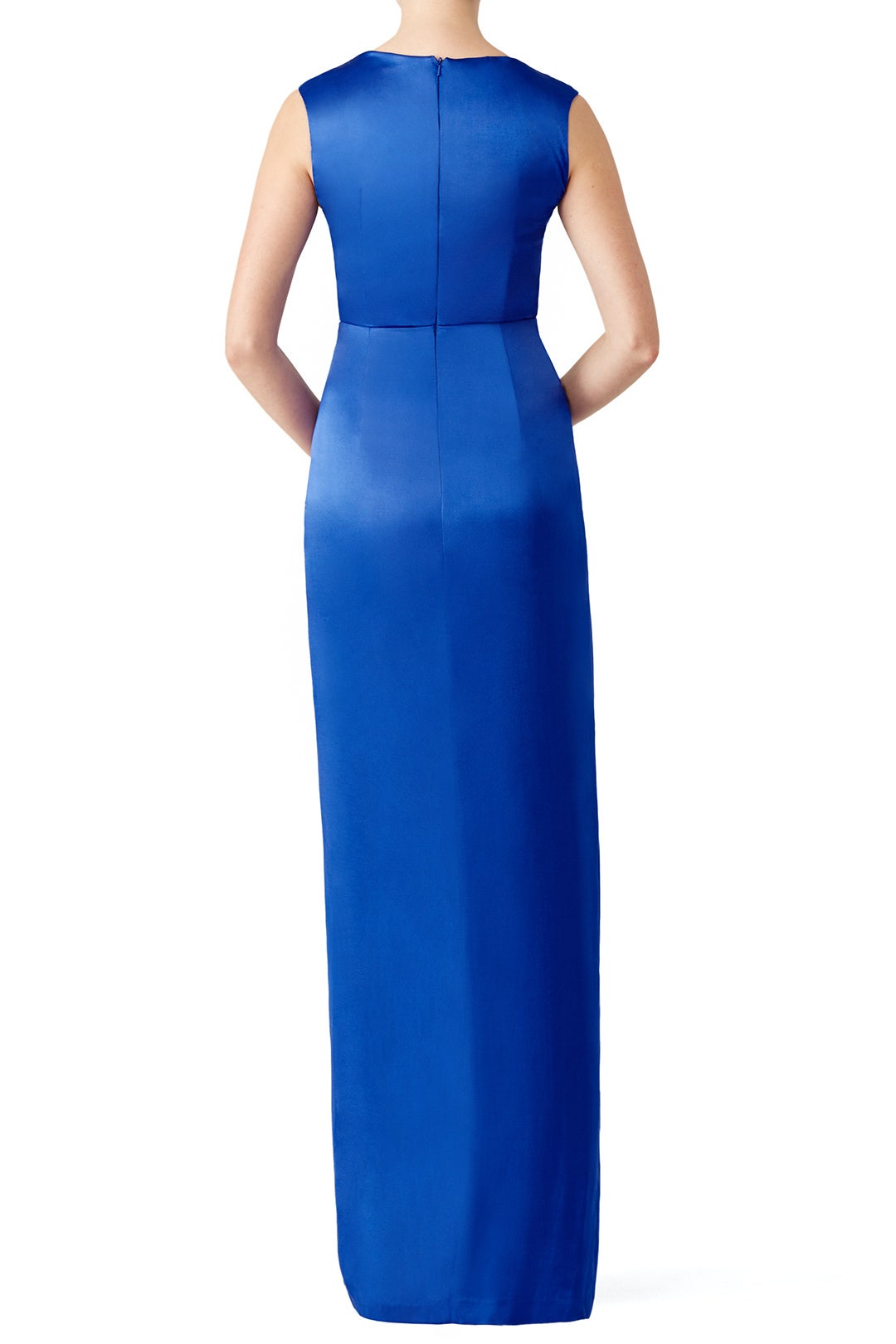 Cobalt Gem Slit Gown by Slate & Willow 2