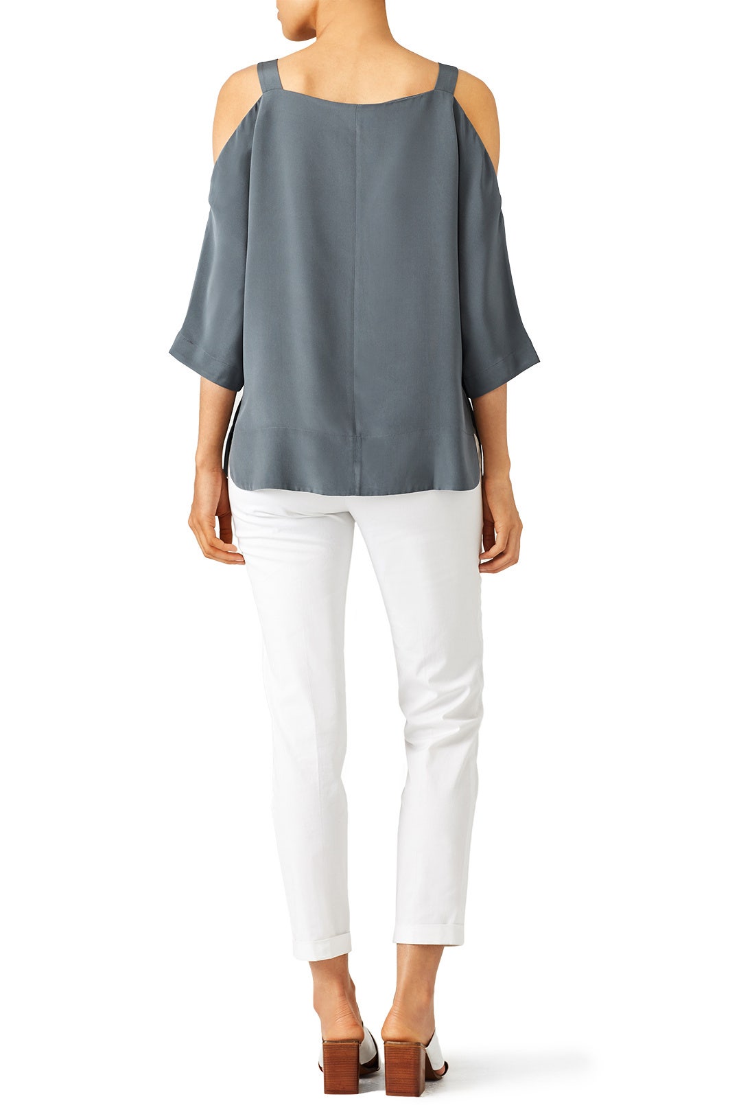 Silk Cutout Shoulder Tunic by Tibi 2