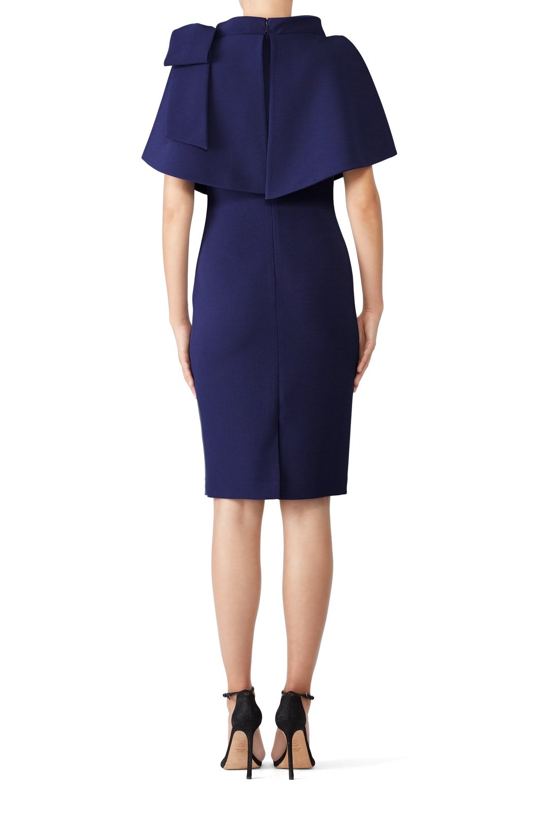 Sapphire Capelet Sheath by Badgley Mischka 1