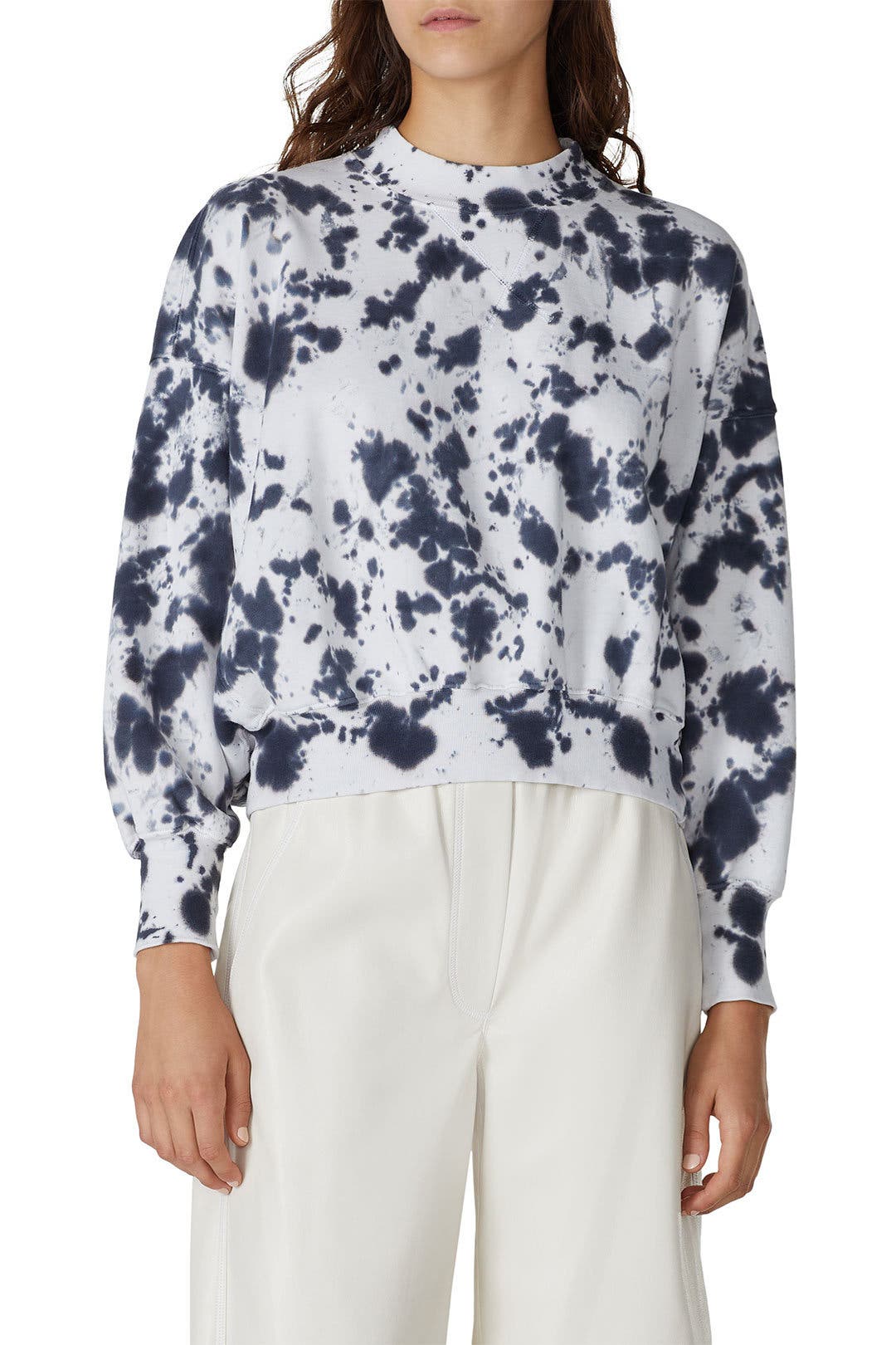 Cut Out Fleece Sweatshirt by Bassike | Rent the Runway