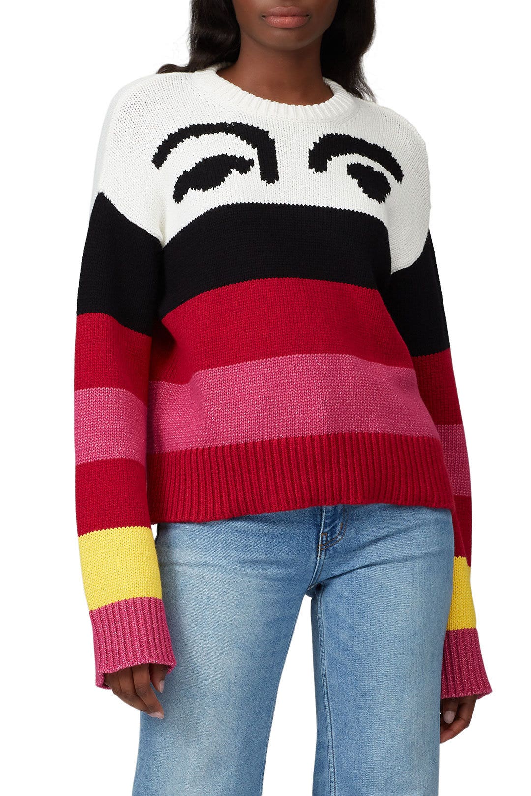Multi Stripe Chunky Sweater by Derek Lam 10 Crosby 2