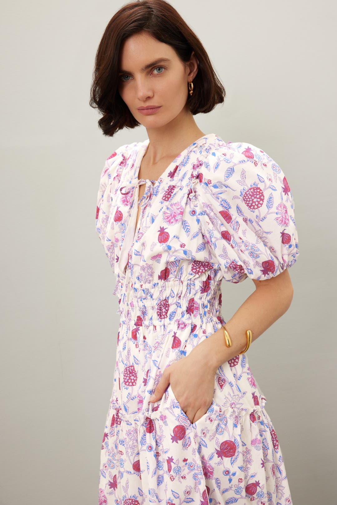 Floral Puff Sleeve Dress by Derek Lam 10 Crosby x RTR | Rent the