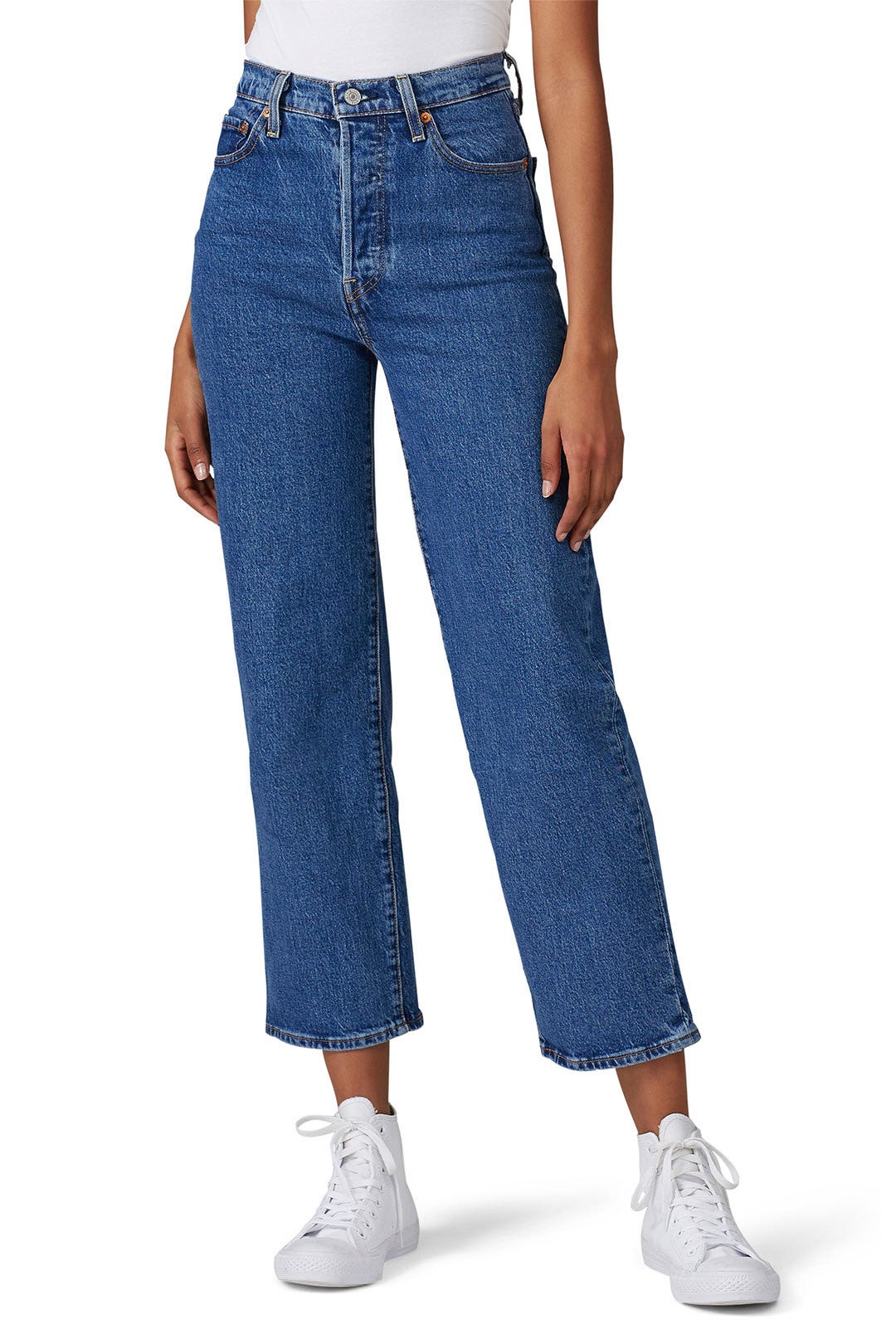 Ribcage Straight Ankle Georgie Jeans by Levi's 1