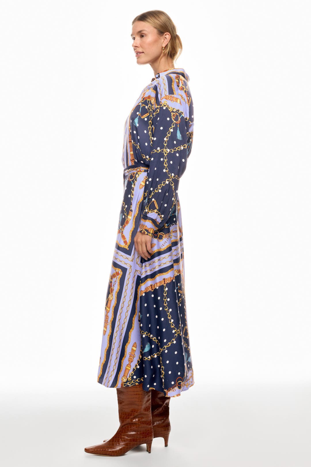 即発新品4y Dress skirt and its printed scarf 即発新品4y Dress skirt and its printed scarf 即発新品4y
