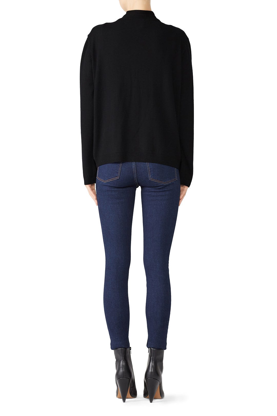 Houston Faux Leather Cardigan by Cynthia Rowley 1