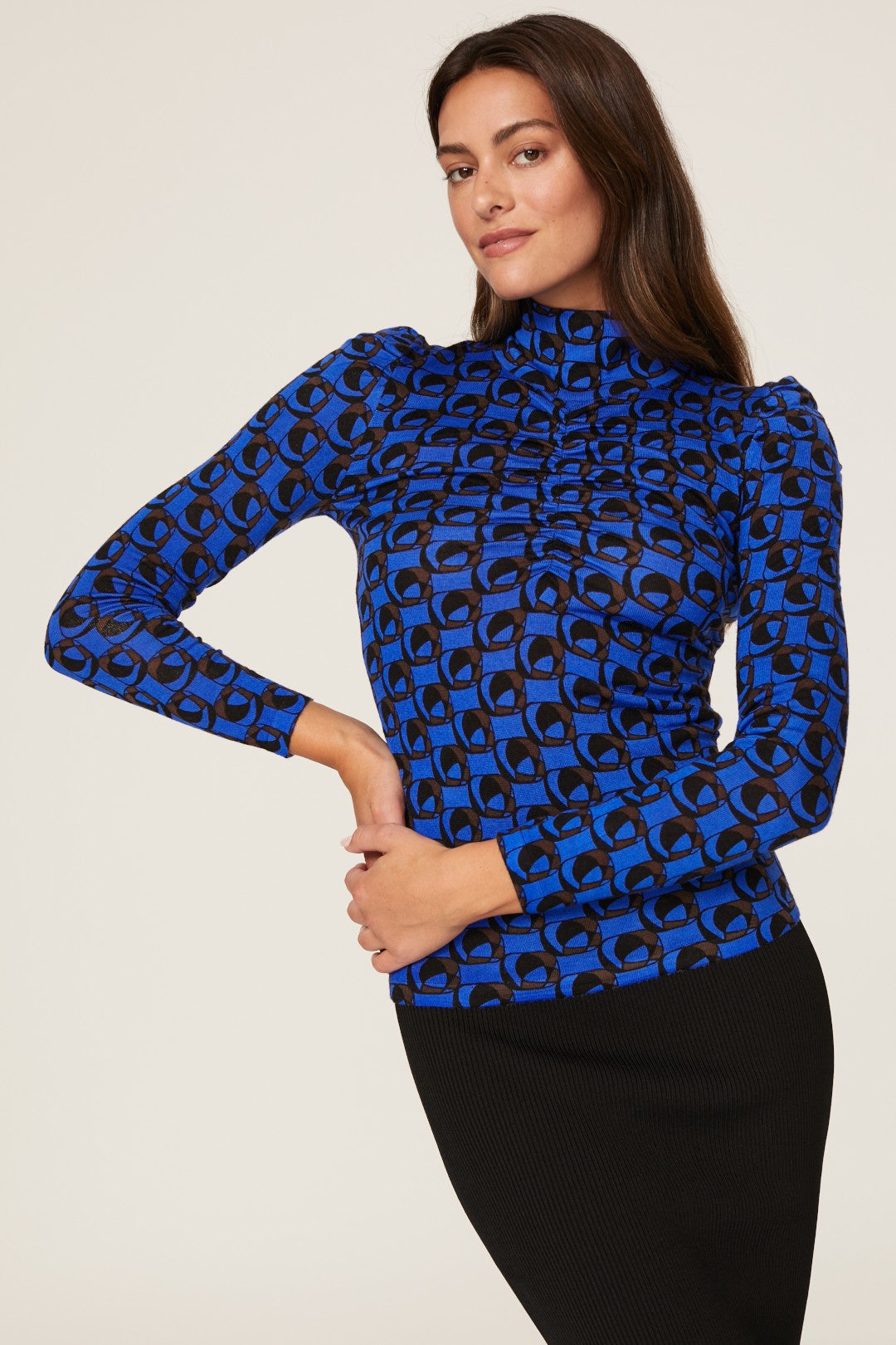 Tanner Ruched Sweater by Diane von Furstenberg 1