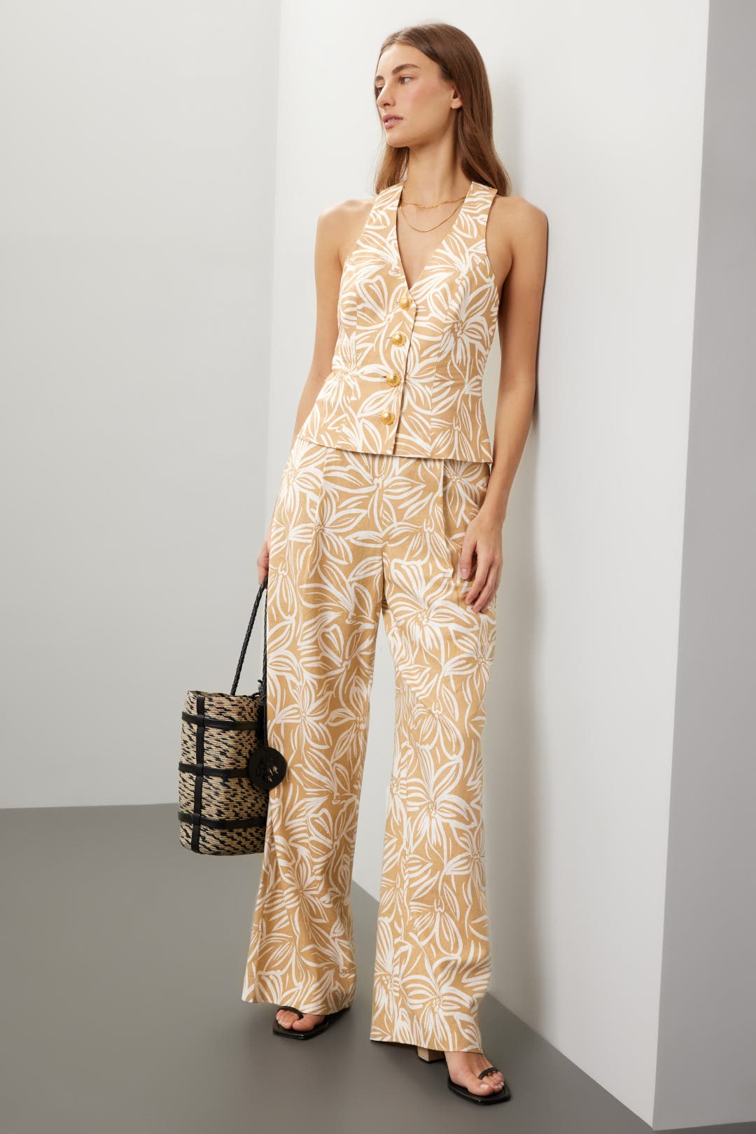 Printed Halter Top by TOCCIN X RTR | Rent the Runway