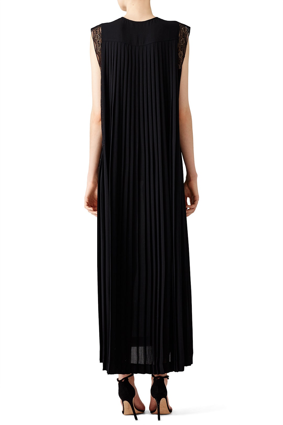 Black Georgette Pleated Shift by Veronique Branquinho 2