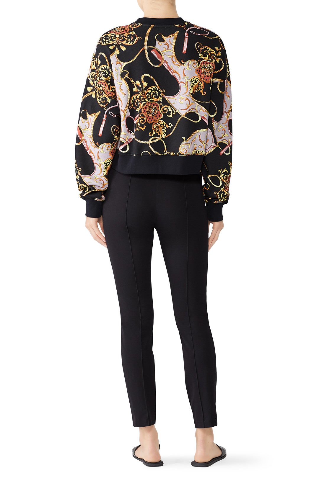 Cropped Graphic Sweatshirt by The Kooples 1