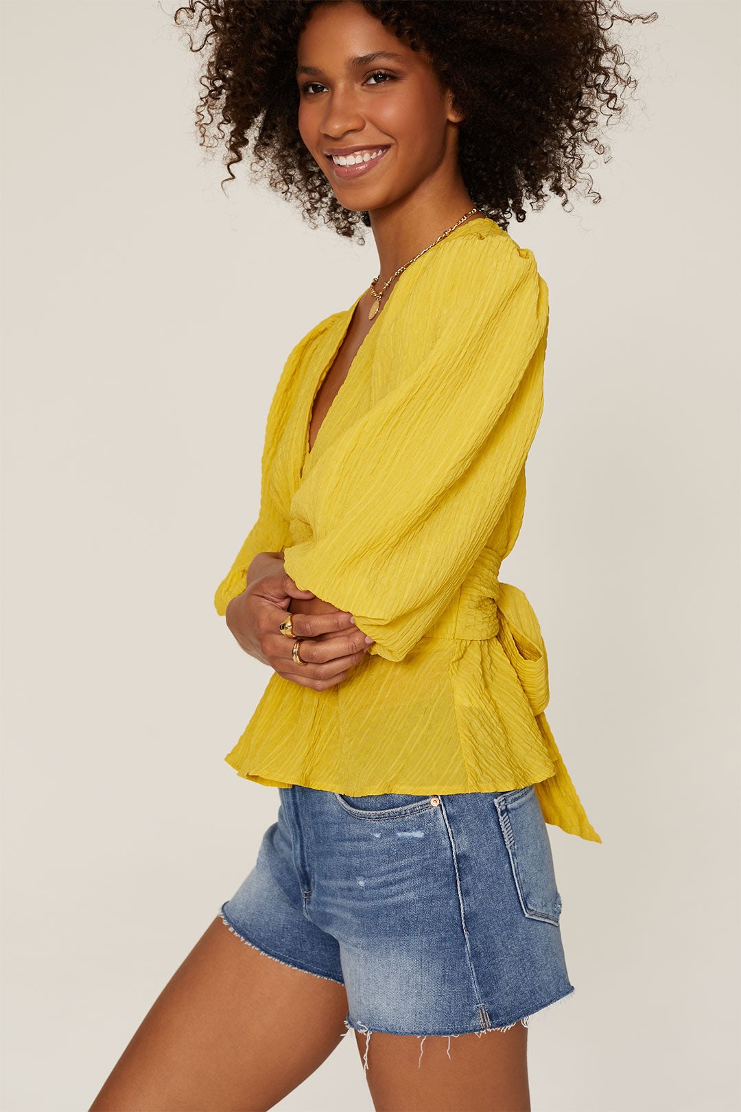 Yellow Smocked Blouse by Louna 1