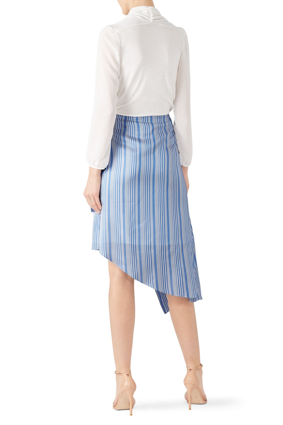 Striped Asymmetrical Skirt by Nina Ricci 1