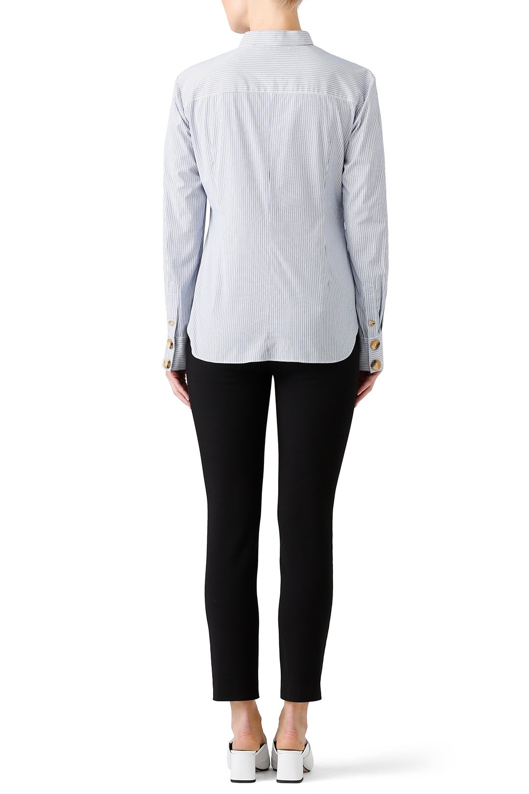 Blue Jones Striped Shirt by Tibi 2