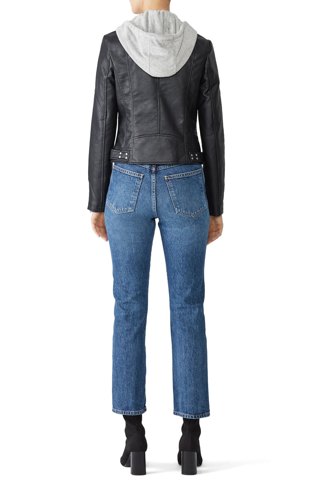 Faux Leather Moto Jacket by Slate & Willow 2