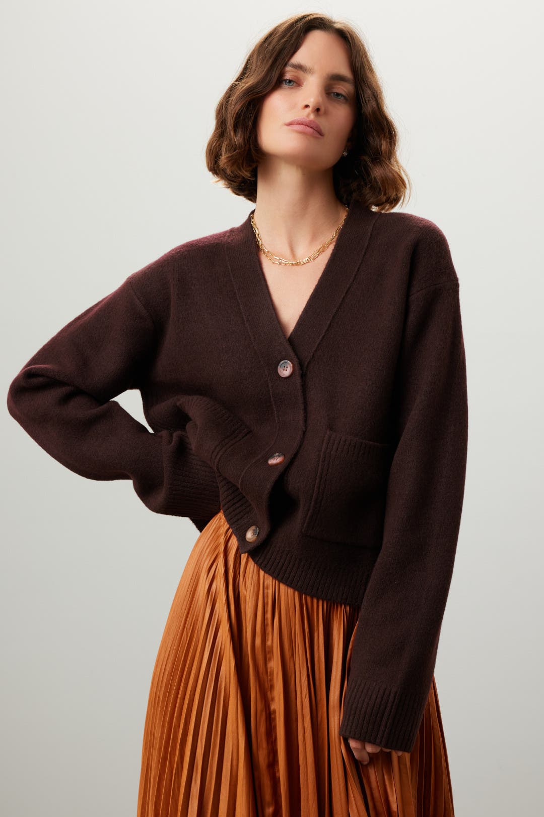 Brown Cardigan by Thakoon x RTR | Rent the Runway