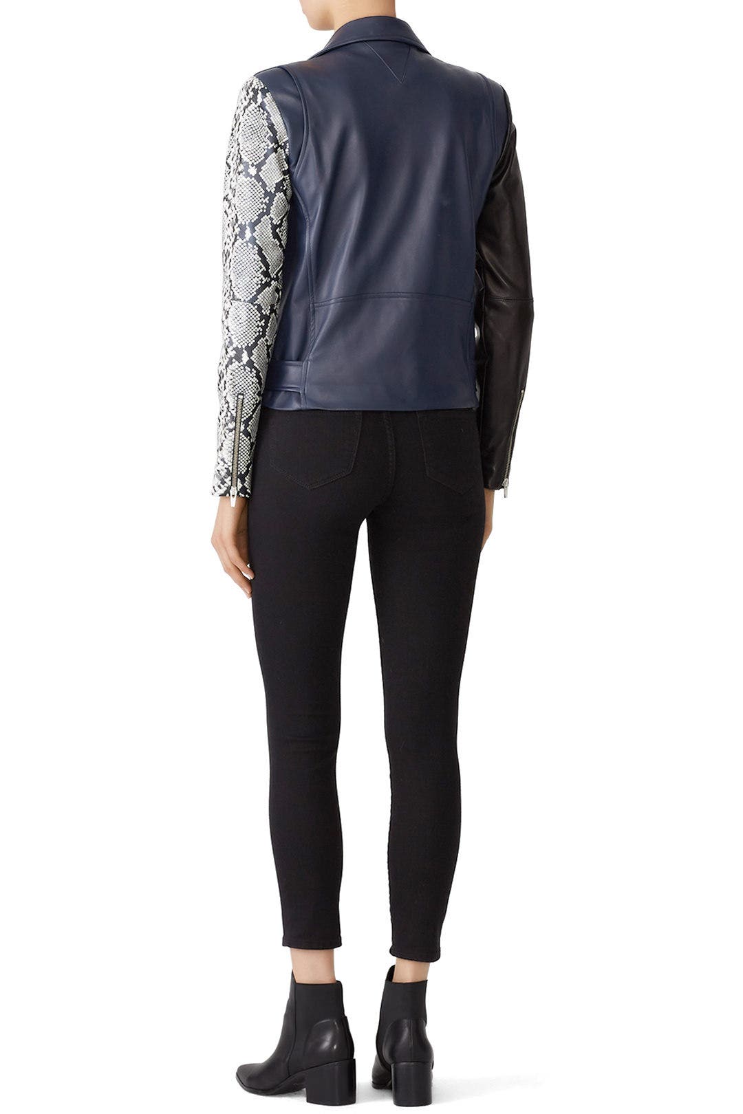 Jayne Combo Leather Jacket by VEDA 1