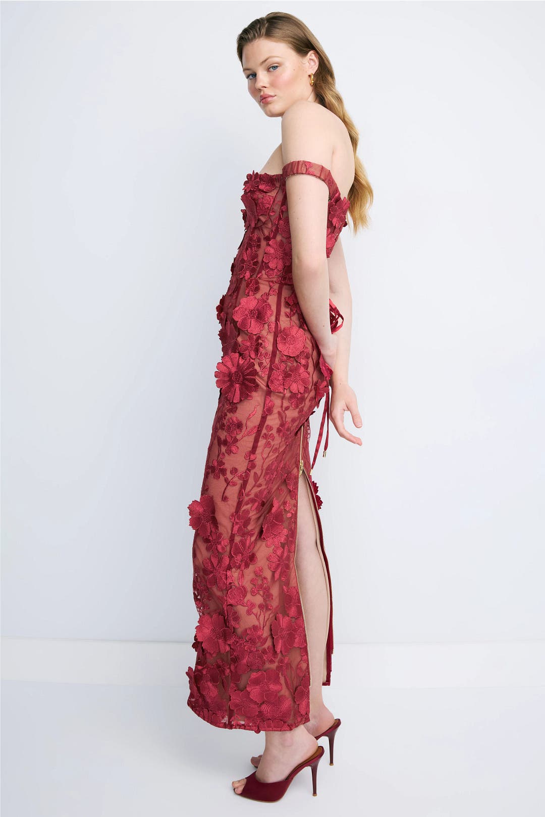 Jasmine Off The Shoulder Maxi Dress by Bronx and Banco | Rent the