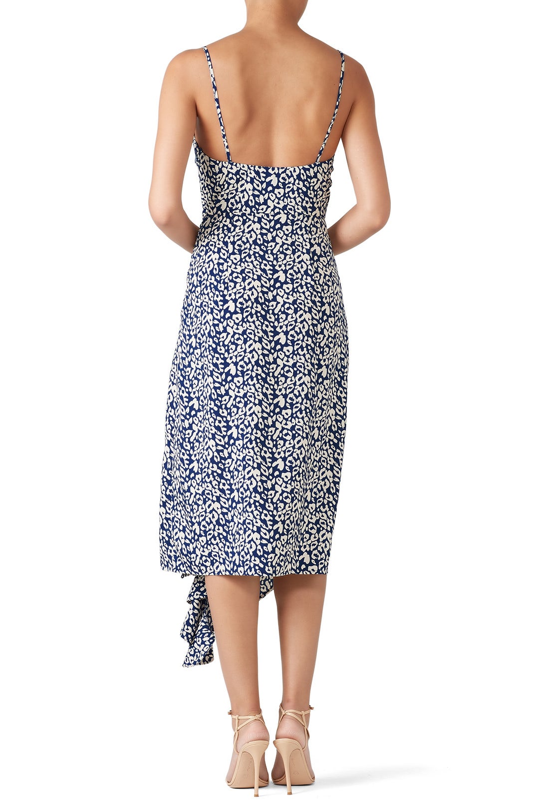 Woven Cowl Neck Ruffle Dress by J.O.A. 1