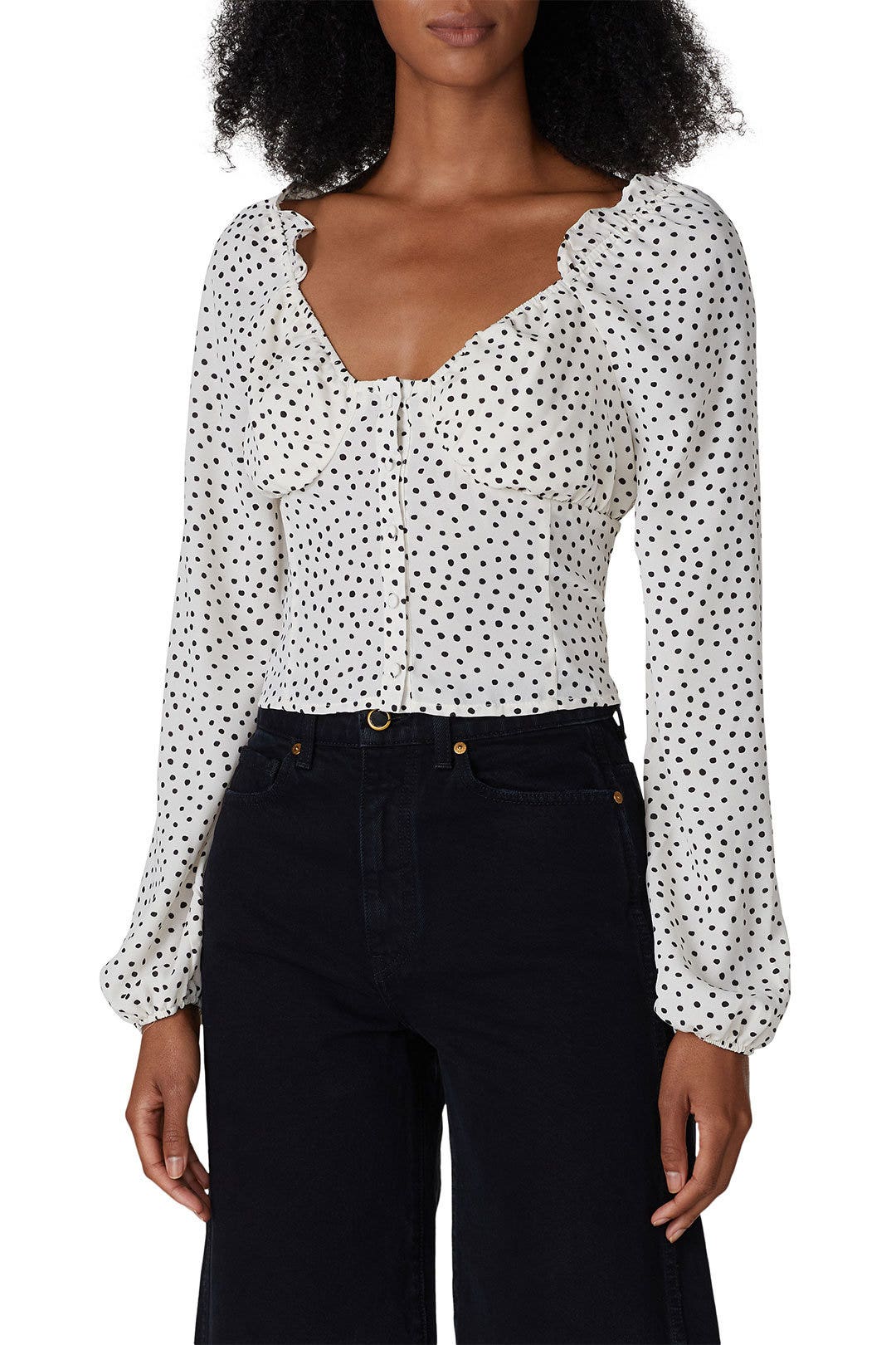 Polka Dot Sweetheart Blouse by Louna 1
