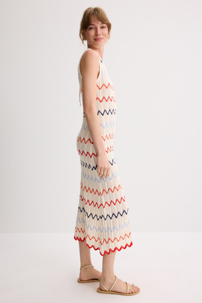 Calliope Sheer Knit Midi Dress by MINKPINK - Photo 1
