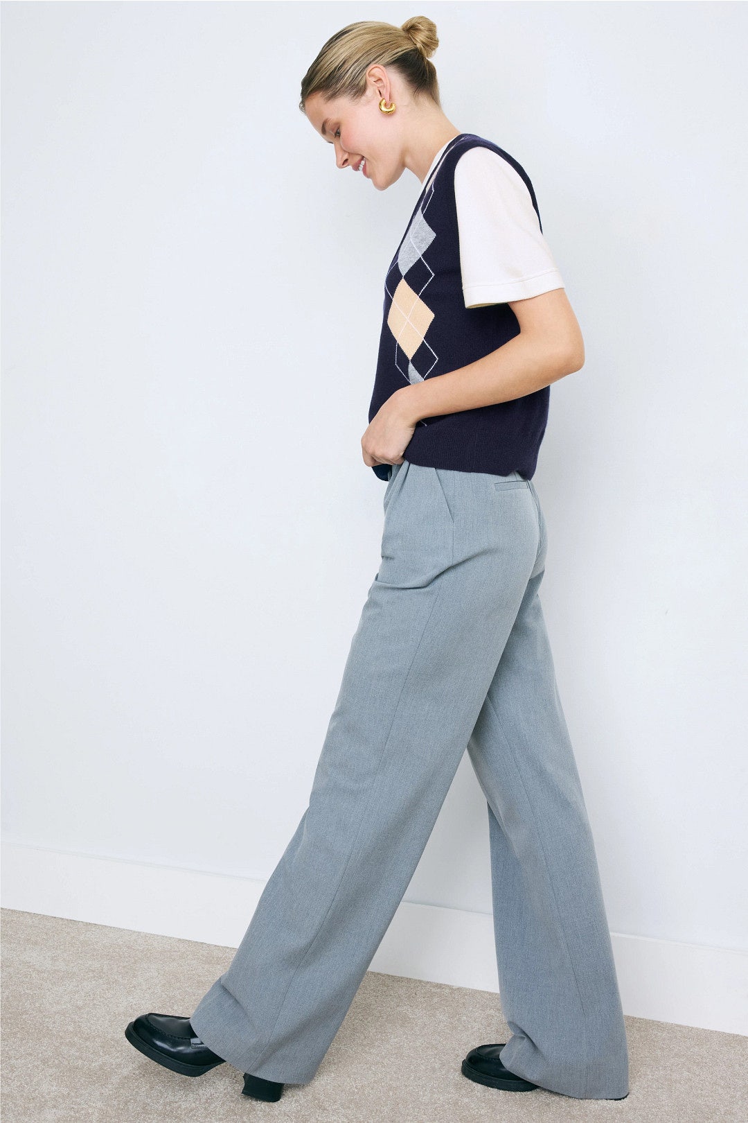 Eurie Argyle Layered Jumper by Sandro 1