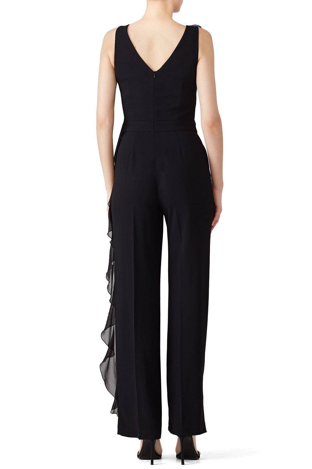Ruffle Black Jumpsuit by Trina Turk 1