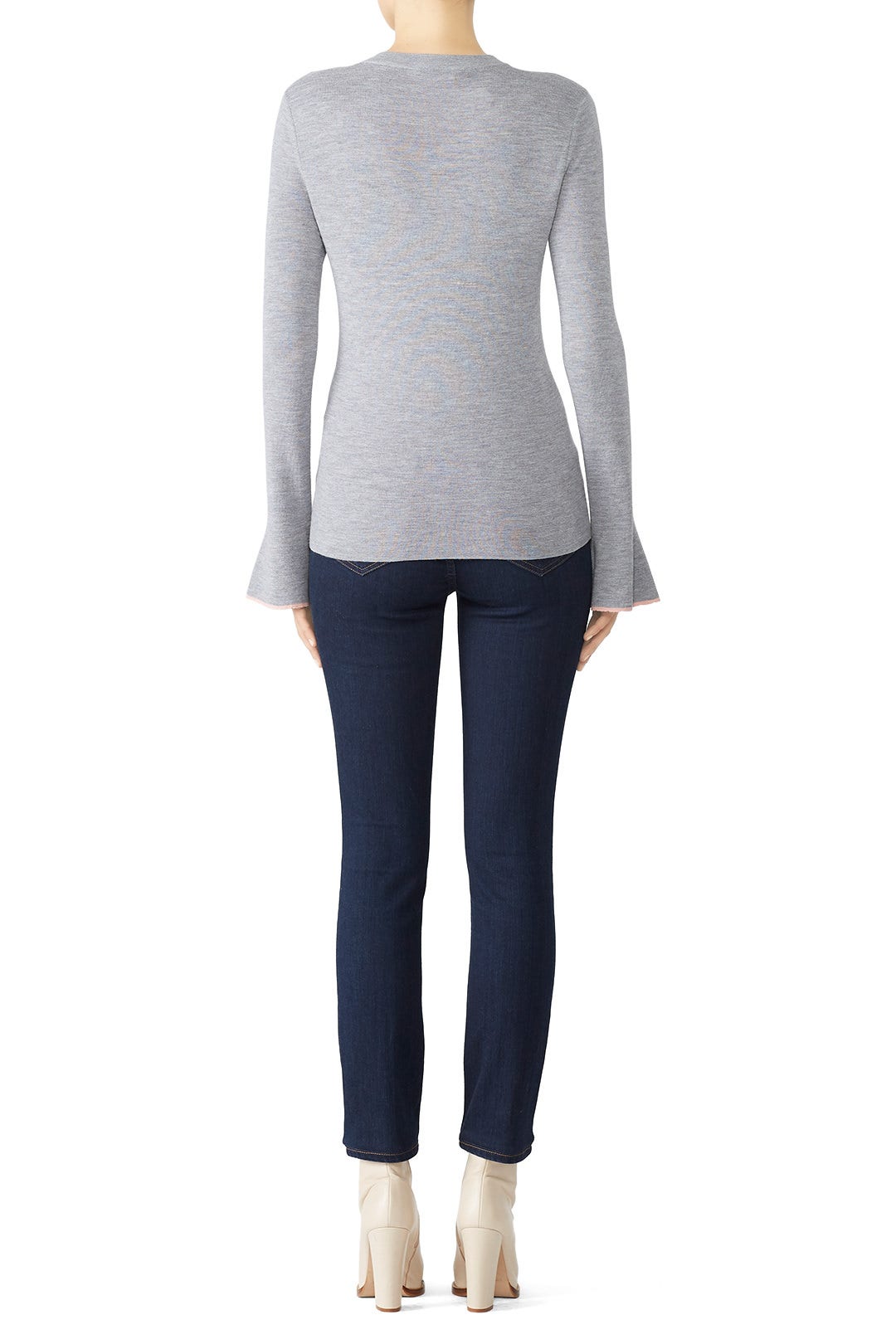 Grey Kimberly Sweater by Tory Burch 2