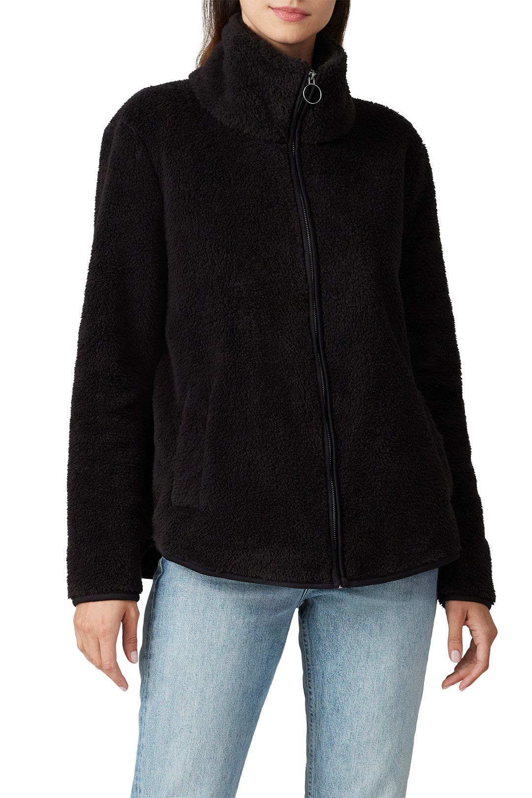 Alonso Faux Sherpa Jacket by B Collection by Bobeau 2