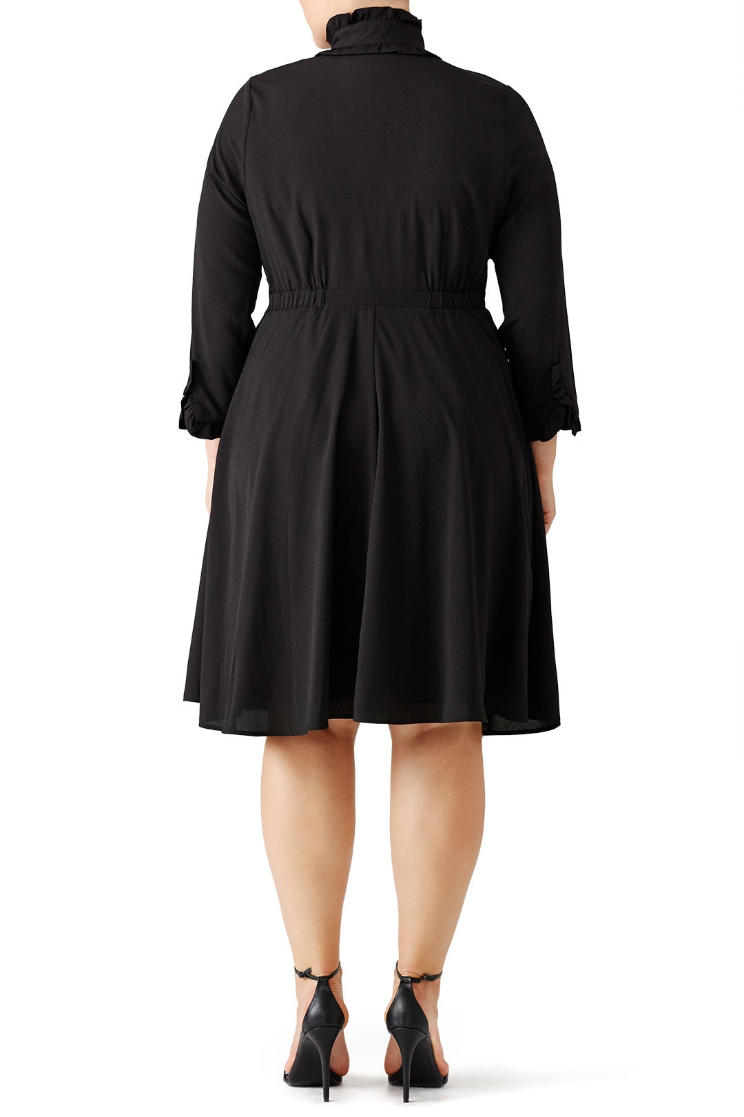 Black Tie Neck Shirtdress by ELOQUII 1