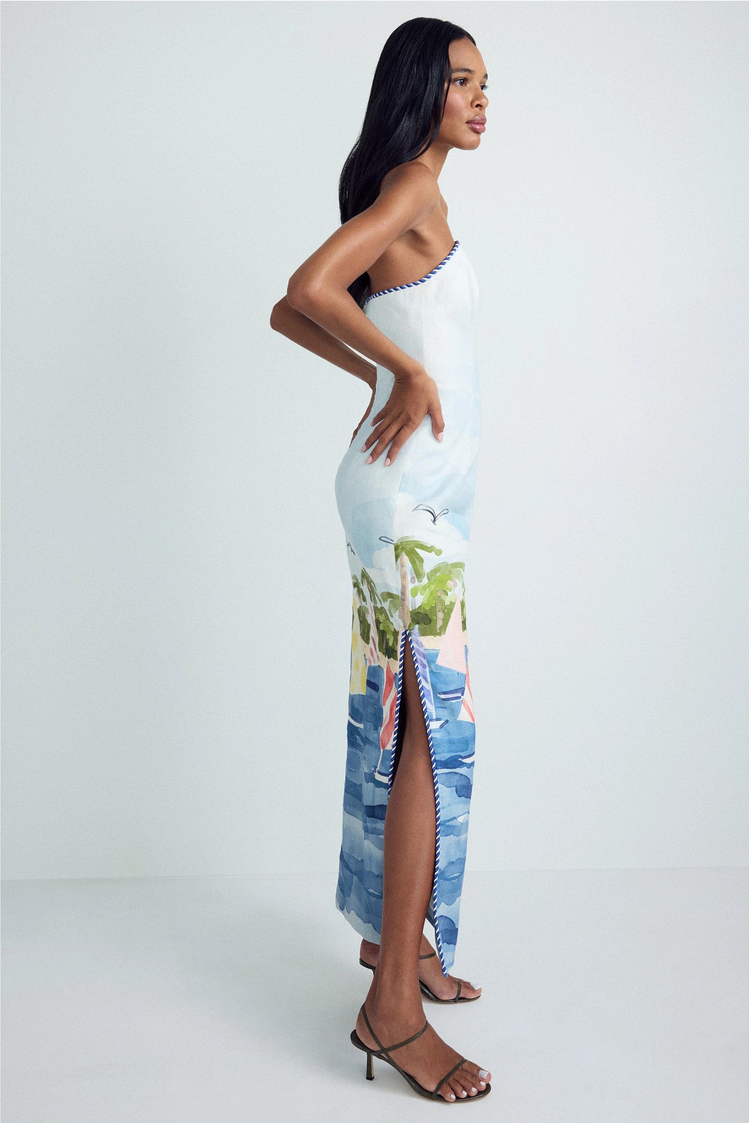 Ava Bustier Maxi Dress by Leo Lin 1