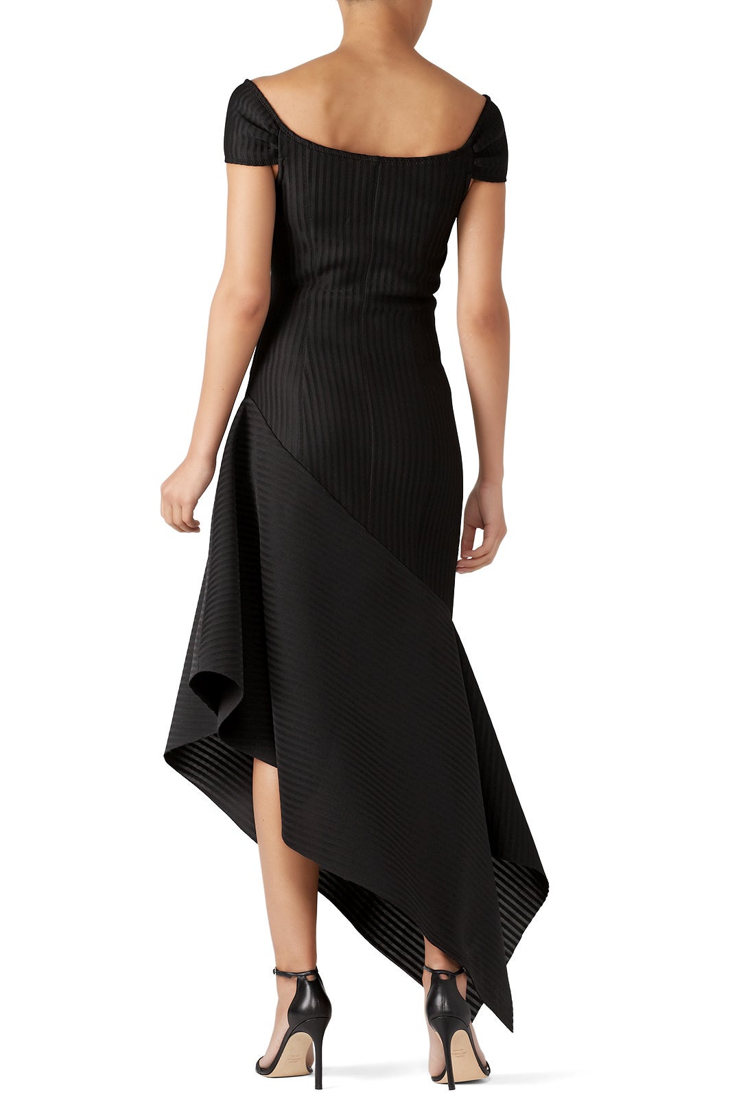 Spongy Stripe Lotus Dress by Opening Ceremony 1